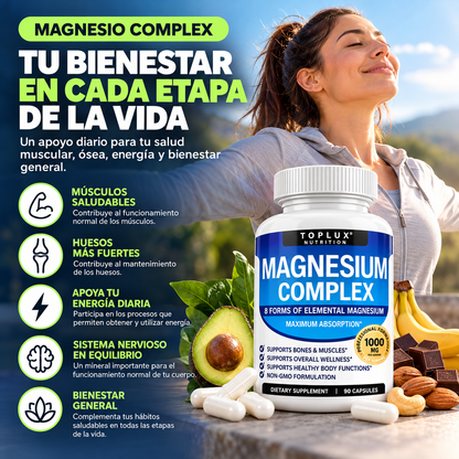 MAGNESIO COMPLEX USA 8 ELEME 1000 MG